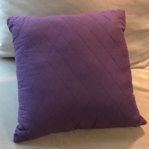 Purple decorative pillow